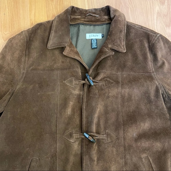 J.Crew Men’s 100% Leather Long Coat / Jacket Size XLT - Picture 3 of 10